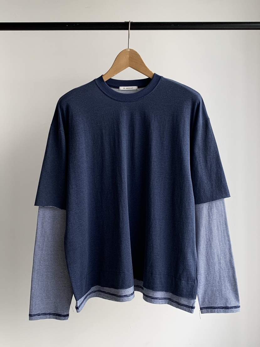 DAVICHI/D.SECOND韓國東大門代購女裝新款26春夏長袖T恤條紋DAVICHI/D.SECOND長袖T恤