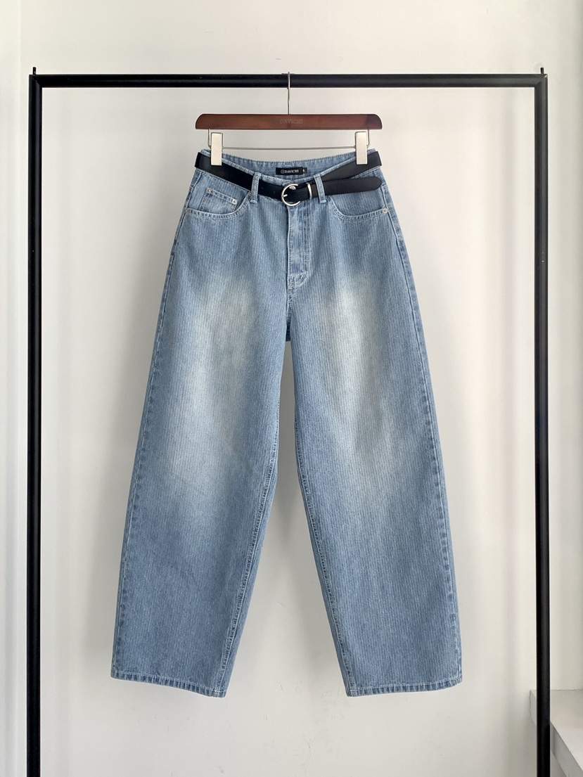 DAVICHI/D.SECOND韓國代購女裝新品26春夏牛仔褲含隨機腰帶DAVICHI/D.SECOND牛仔褲