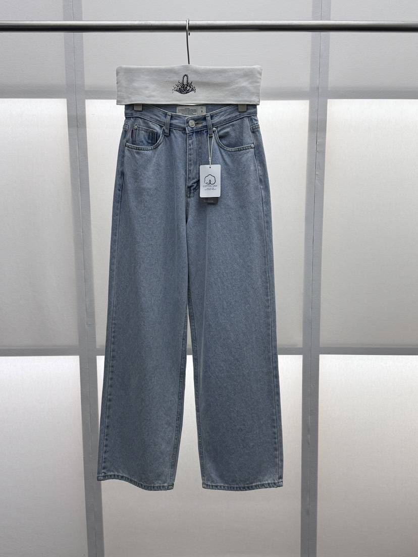 MILUI韓國東大門直郵女士新款熱賣26春夏職業休閑人氣牛仔褲MILUI牛仔褲