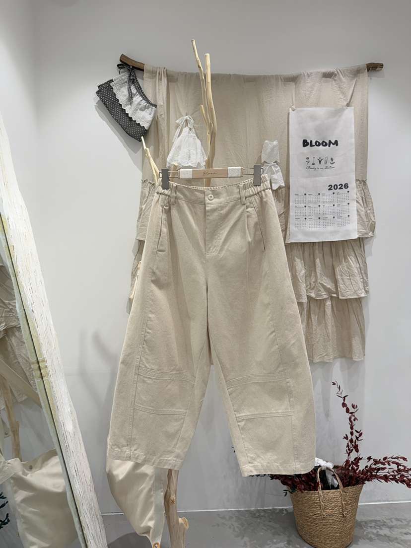 BLOOM韓國代購女士新款職業人氣時尚熱賣推薦26春夏休閑褲棉BLOOM-S休閑褲