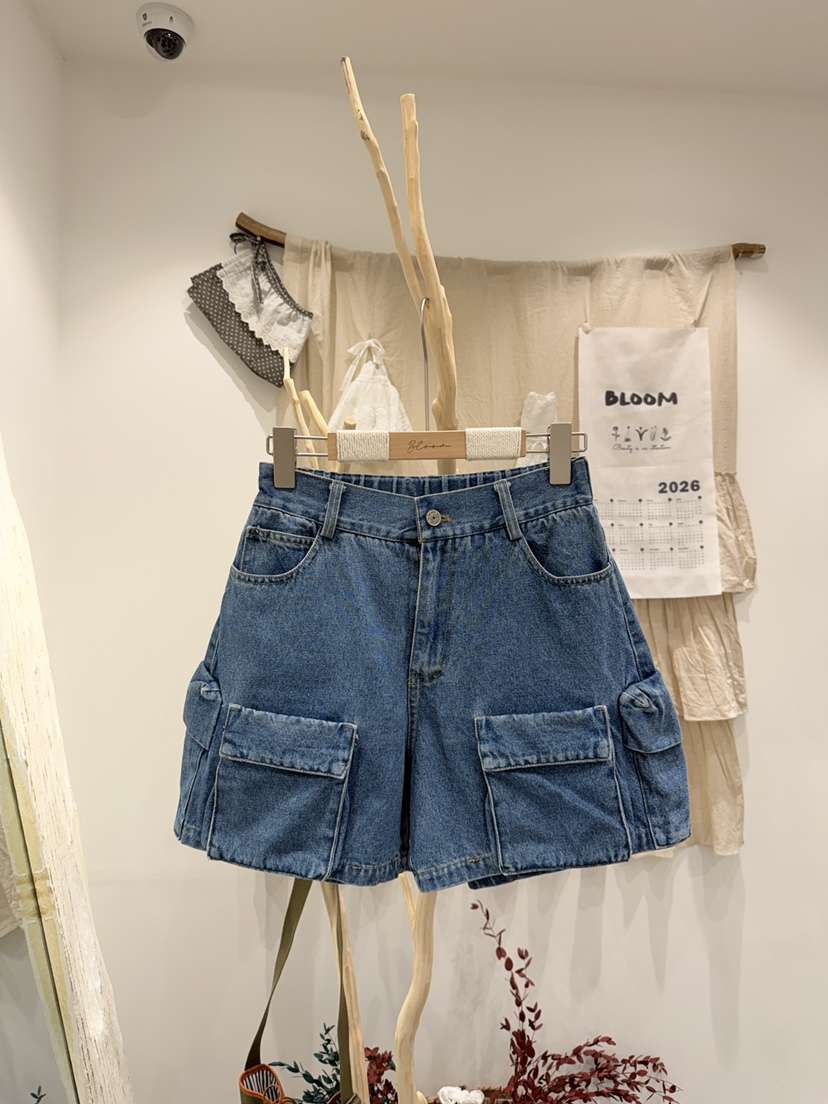 BLOOM韓國東大門代購女士新品時尚推薦職業人氣熱賣短褲口袋BLOOM-S短褲
