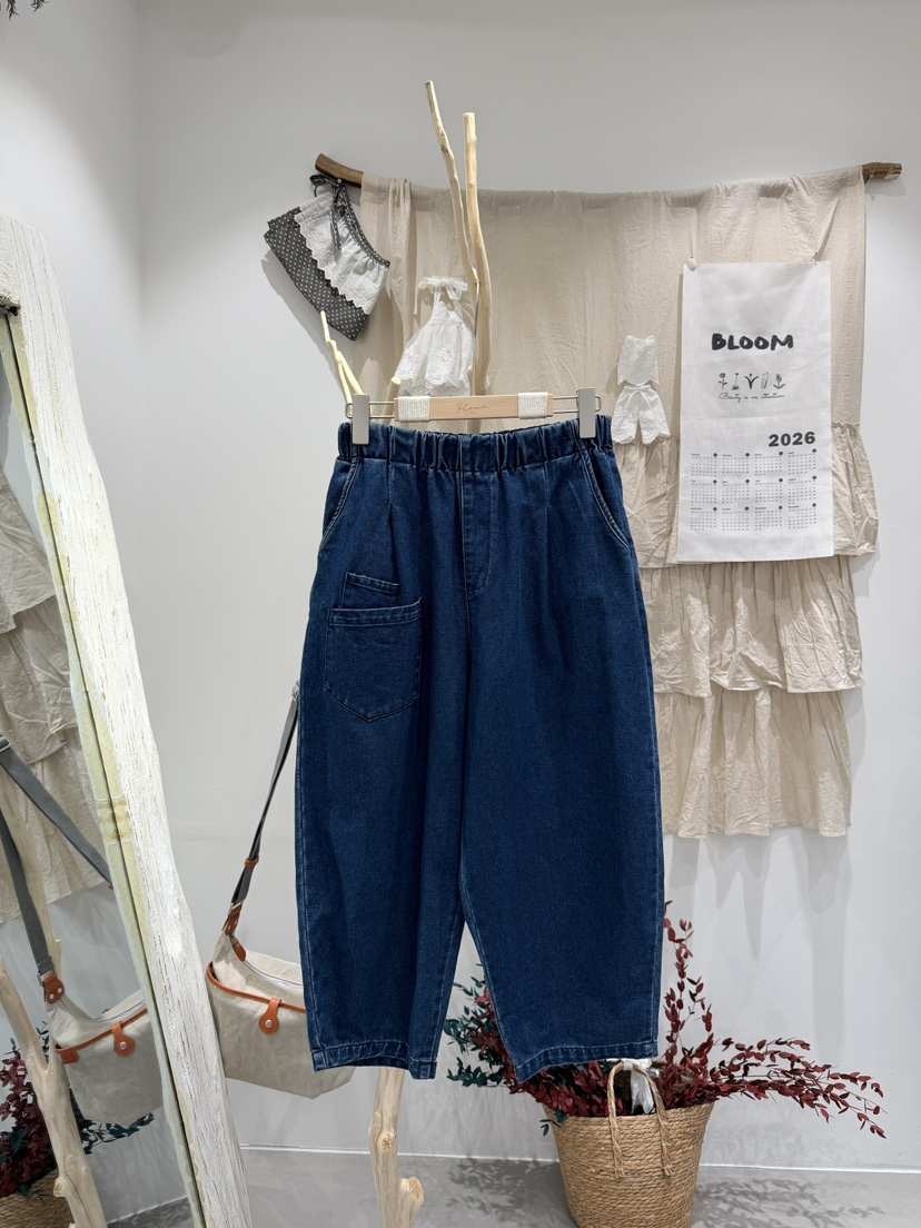 BLOOM韓國直郵實拍女士新品職業時尚26春夏人氣牛仔褲口袋BLOOM-S牛仔褲