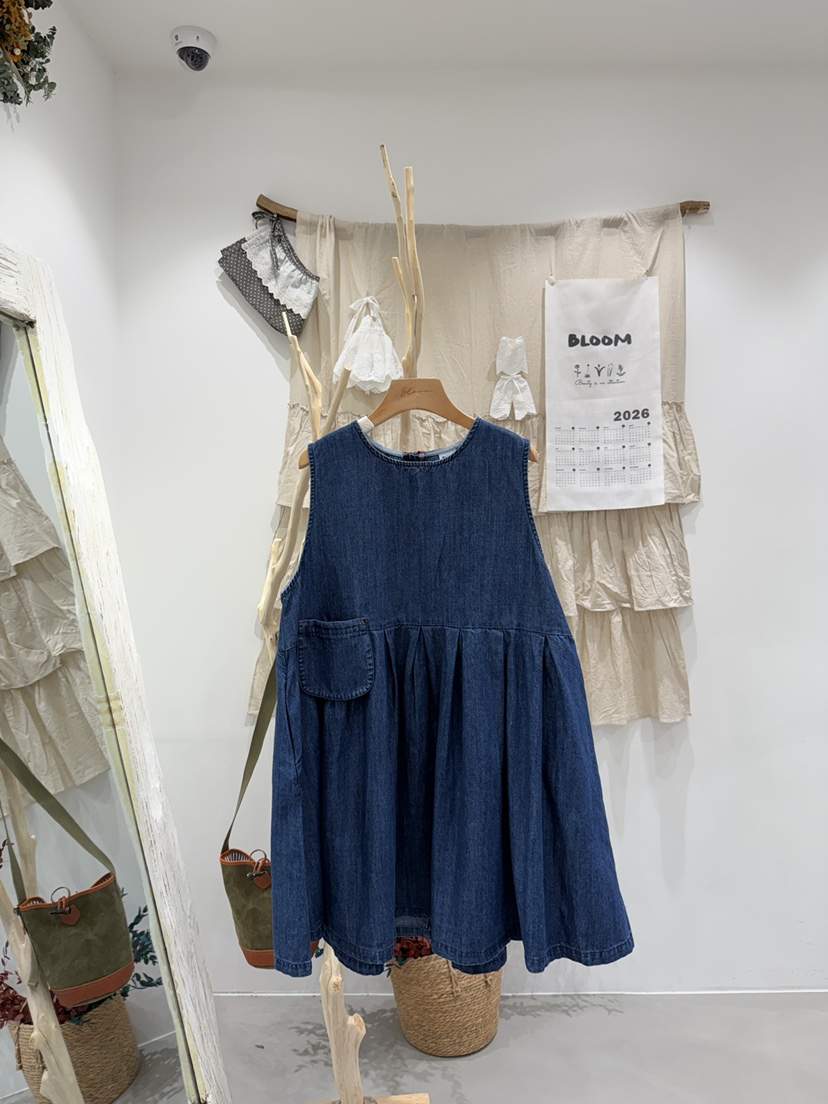 BLOOM韓國直郵實拍女士新款時尚26春夏休閑職業連衣裙拉鏈BLOOM-S連衣裙