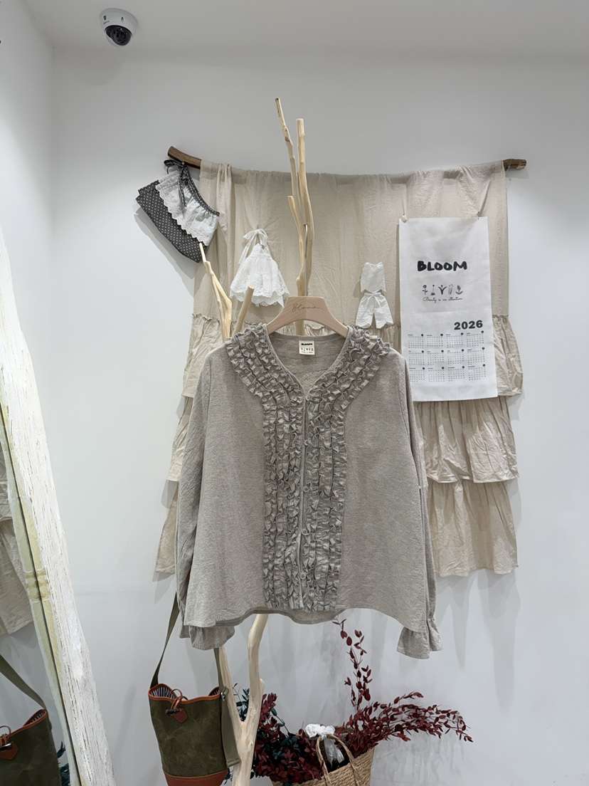 BLOOM韓國東大門代購女士新款休閑人氣職業襯衫蕾絲衫開衫BLOOM-S襯衫/蕾絲衫