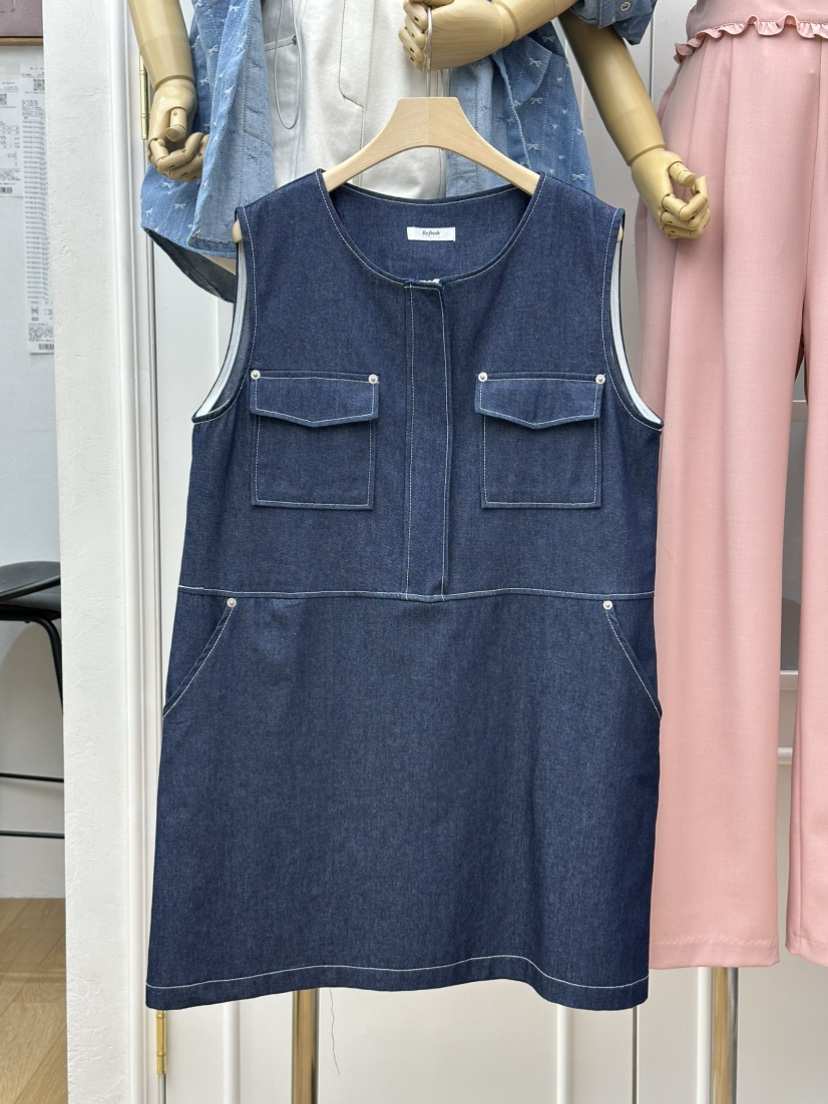 RE:FRESH-L韓國東大門代購女士新品時尚人氣26春夏連衣裙RE:FRESH連衣裙