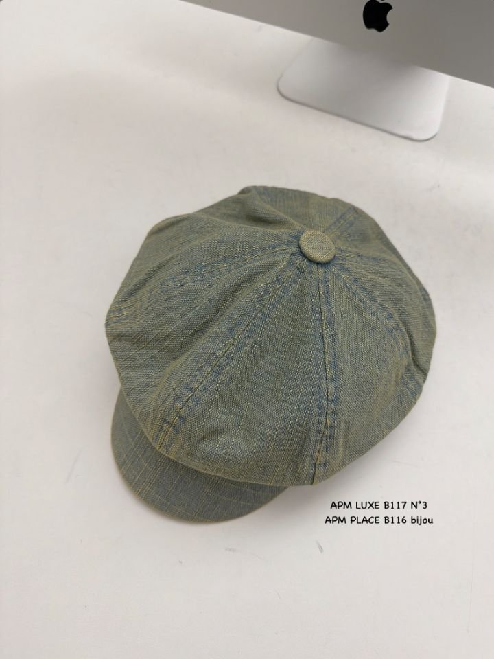 N3韓國東大門直郵女裝新款時尚26春夏帽子水洗牛仔布貝雷N3帽子