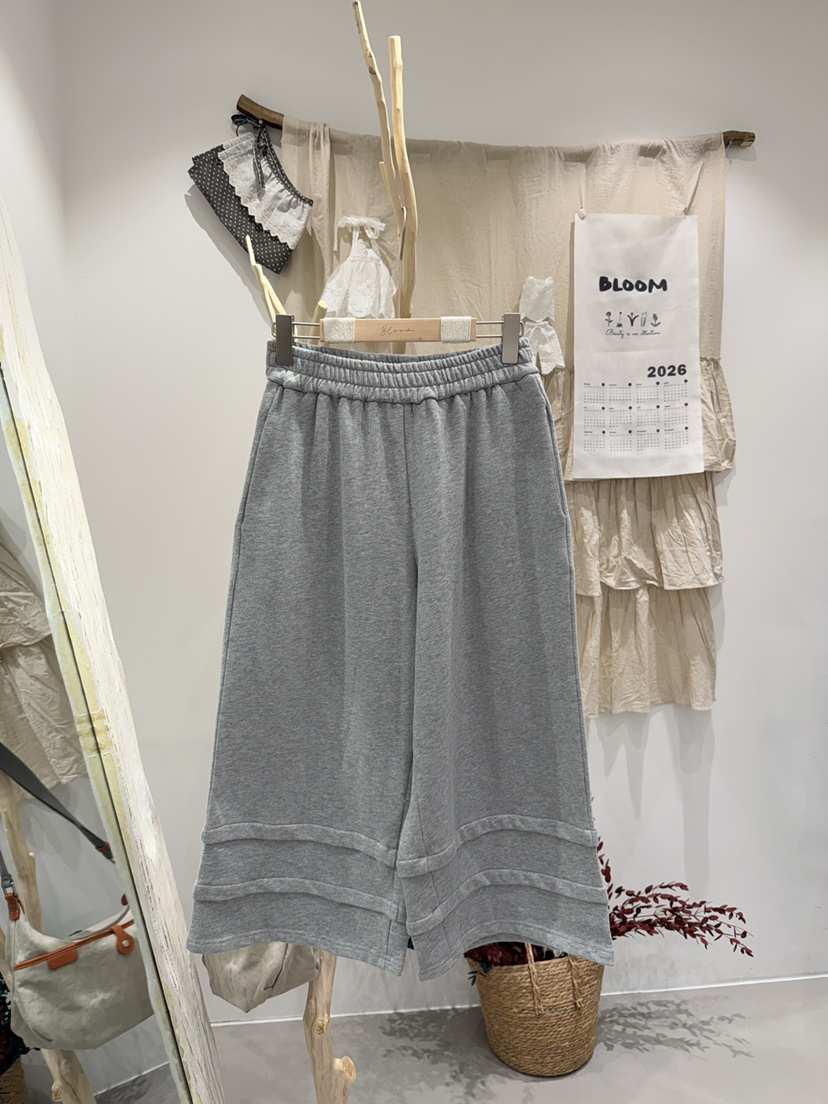 BLOOM韓國直郵女裝新品人氣熱賣26春夏時尚職業休閑褲圓領BLOOM-S休閑褲