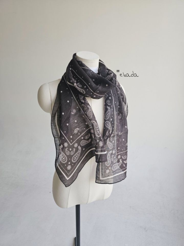 EBADA韓國直郵實拍女士新品休閑人氣職業26春夏圍巾披肩亞麻絨EBADA圍巾/披肩