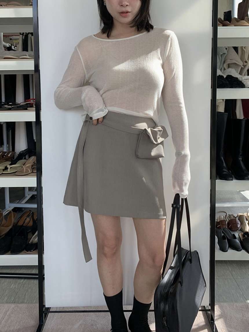 MOMENT韓國直郵女裝新款人氣熱賣26春夏推薦休閑職業短裙MOMENT/RECOVER短裙