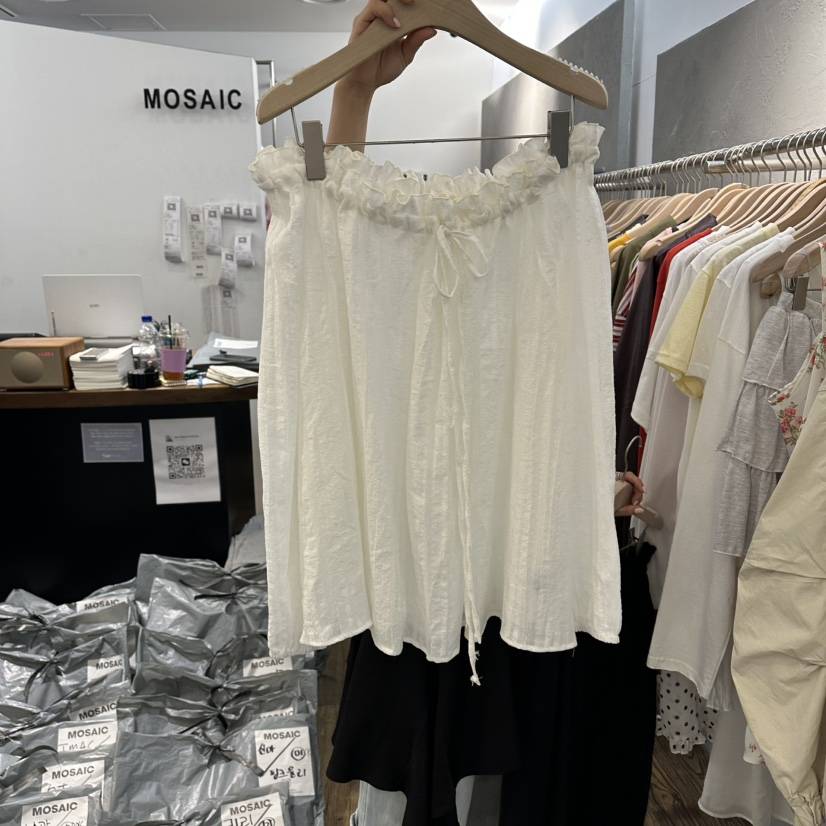 MOSAIC韓國直郵實拍女裝新款休閑熱賣26春夏吊帶背心紗布MOSAIC吊帶/背心