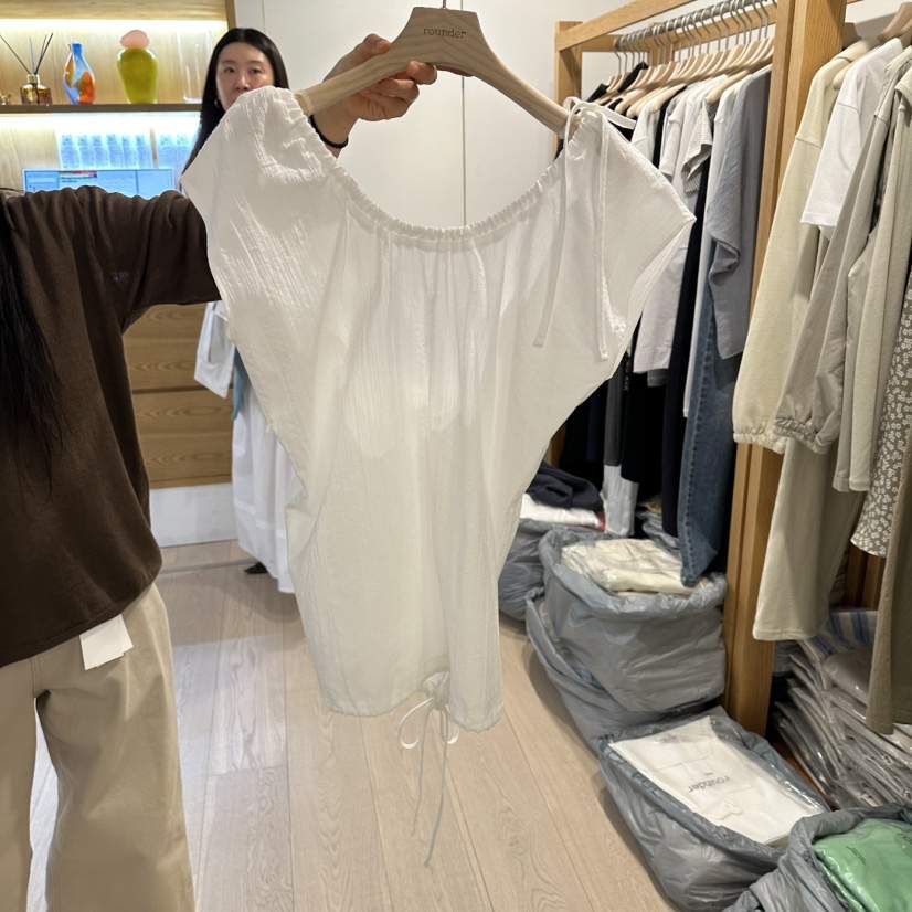 ROUNDER韓國東大門代購女士新品時尚休閑26春夏襯衫蕾絲衫ROUNDER襯衫/蕾絲衫