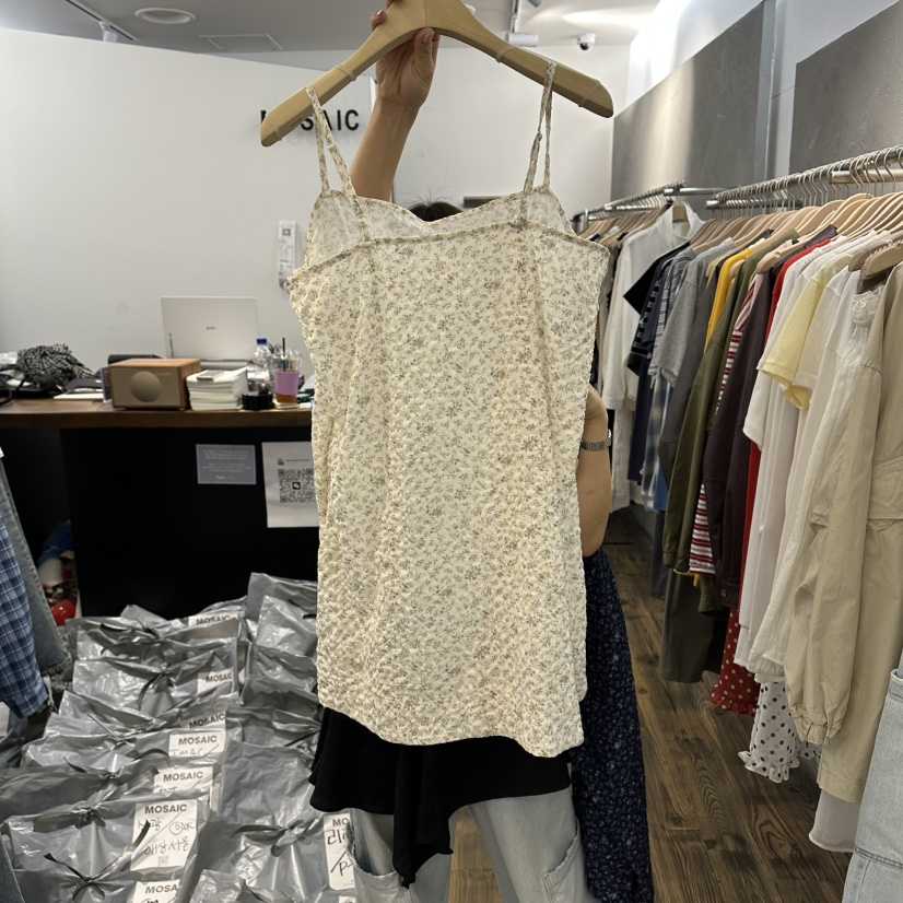 MOSAIC韓國東大門直郵女士新品26春夏人氣休閑熱賣吊帶背心MOSAIC吊帶/背心