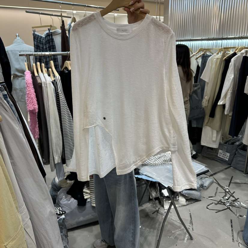 ALEGRE韓國代購女裝新款休閑26春夏熱賣時尚人氣推薦長袖T恤ALEGRE長袖T恤