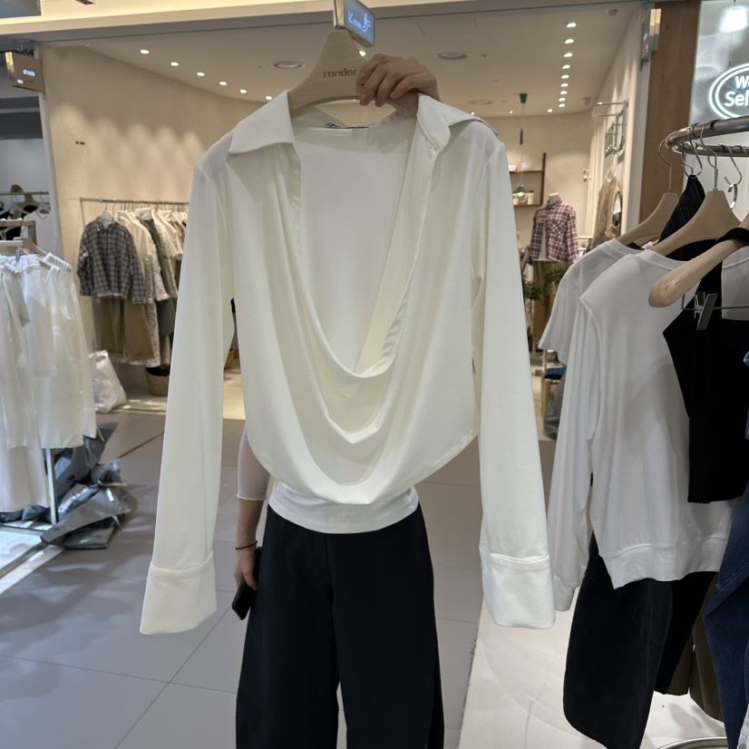 RENDER韓國東大門代購女士新款職業襯衫蕾絲衫不含內搭不含項鏈RENDER襯衫/蕾絲衫