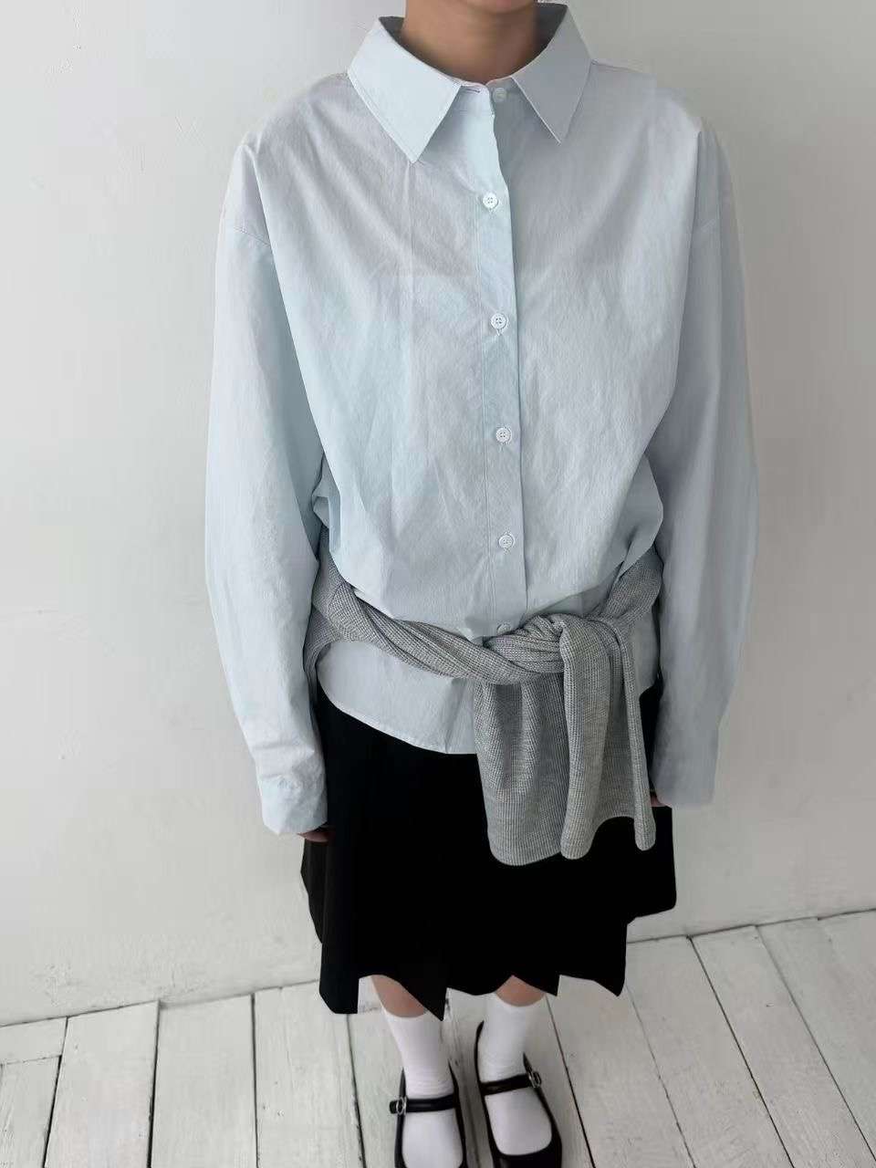 CAROLINE韓國直郵女裝新款時尚熱賣推薦襯衫蕾絲衫不含屁簾CARO_LINE襯衫/蕾絲衫