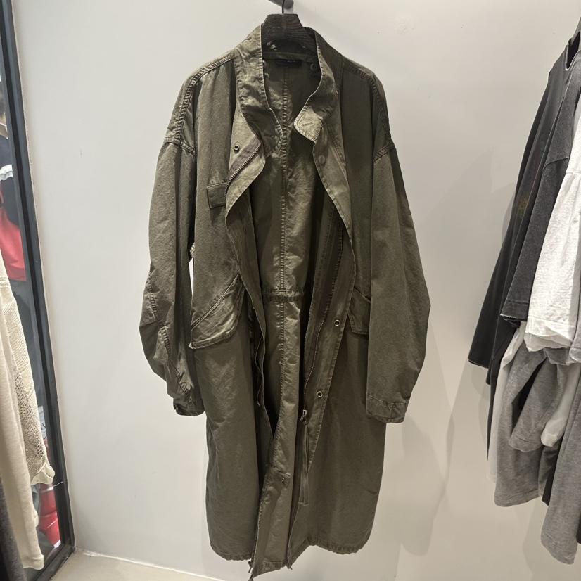 JANE BIRKIN韓國東大門直郵女裝新款時尚26春夏長款風衣水洗JANE BIRKIN設計師品牌長款風衣