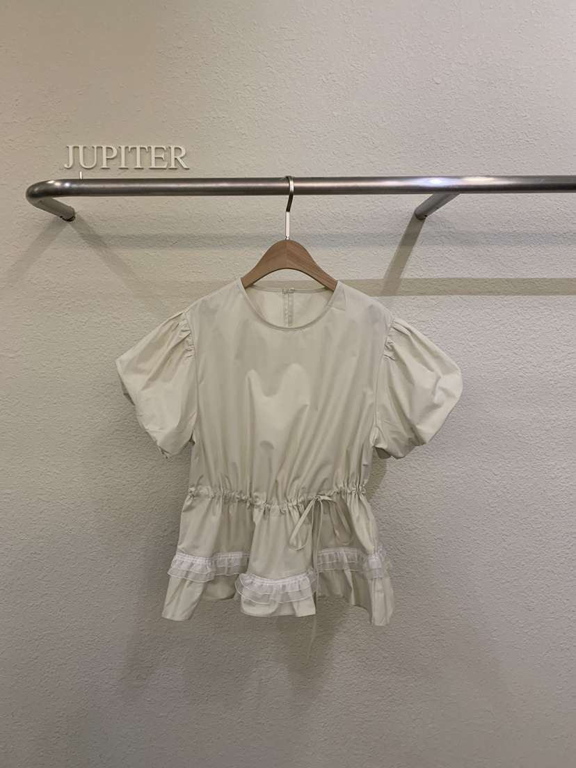 JUPITER韓國代購女士新品時尚職業休閑人氣推薦襯衫蕾絲衫JUPITER襯衫/蕾絲衫