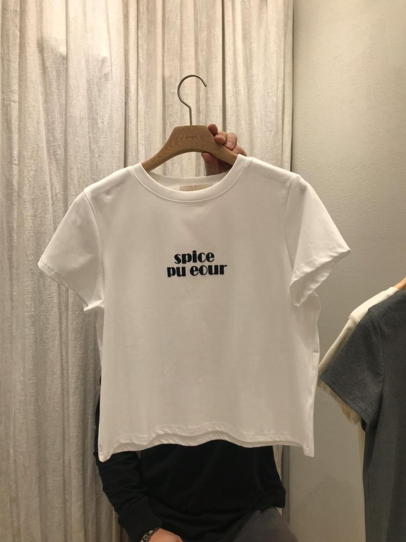 AHOY韓國東大門直郵女裝新款時尚職業26春夏人氣休閑推薦T恤AHOYT恤