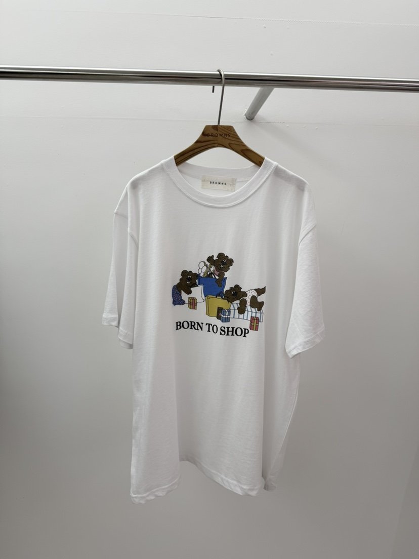 BROWNS-P韓國代購女裝新款時尚休閑熱賣26春夏人氣職業T恤BROWNS-PT恤