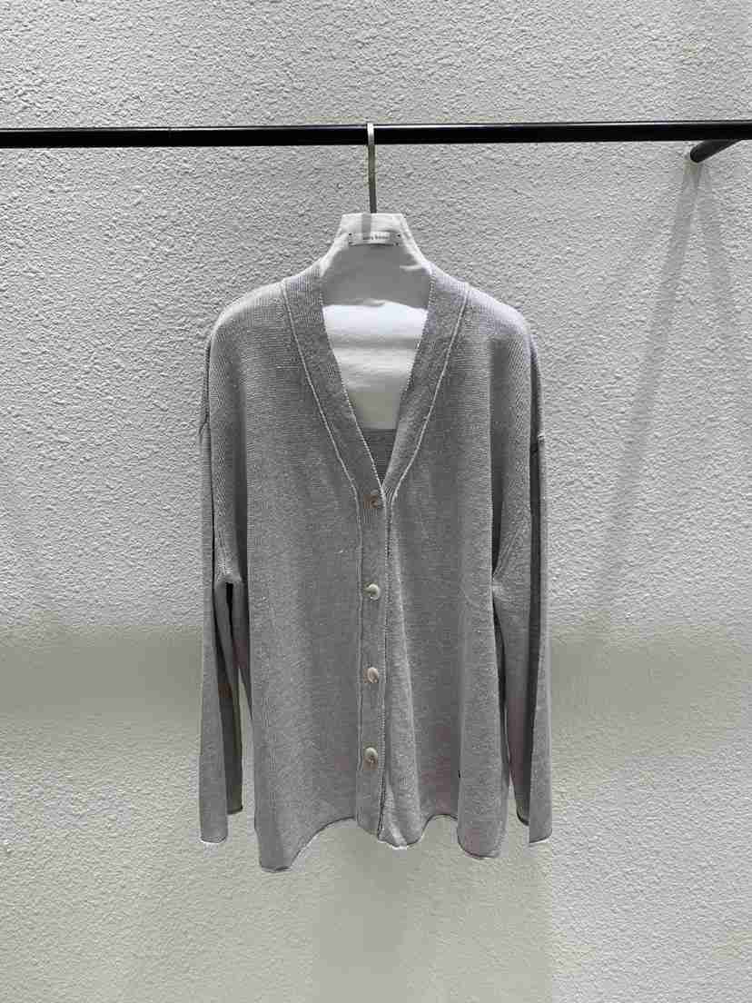 LUCY SALON韓國直郵實拍女士新品熱賣針織衫亞麻寬松開衫LUCY SALON針織衫