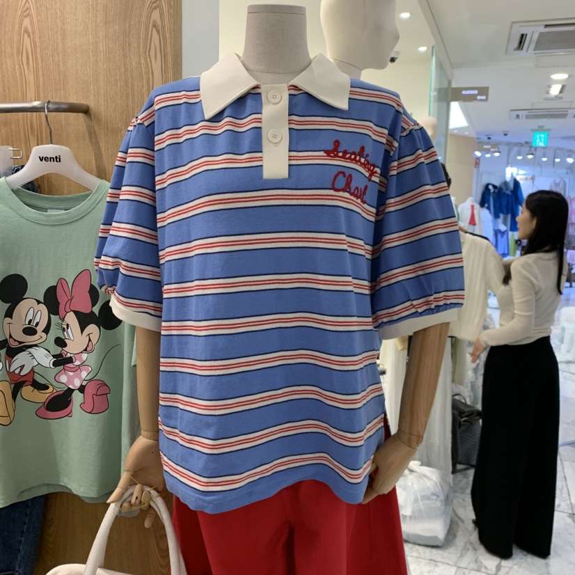 VENTI韓國直郵女裝新品休閑熱賣人氣推薦26春夏時尚職業T恤VENTIT恤