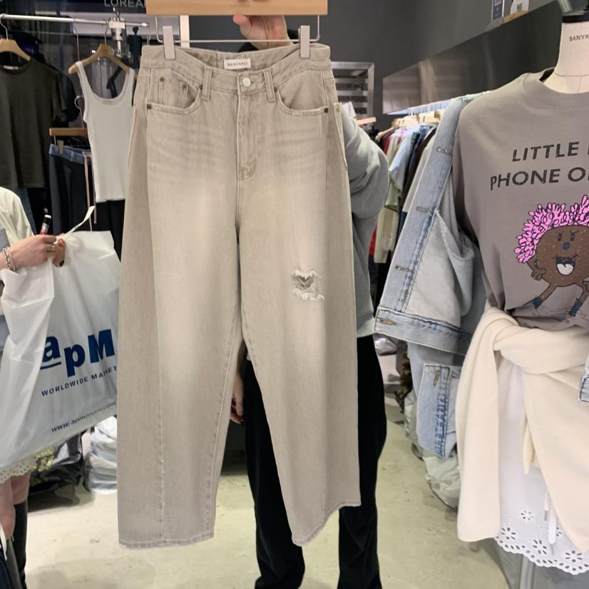 BANY ANCO韓國代購女士新品時尚熱賣人氣休閑職業牛仔褲BANY ANCO牛仔褲