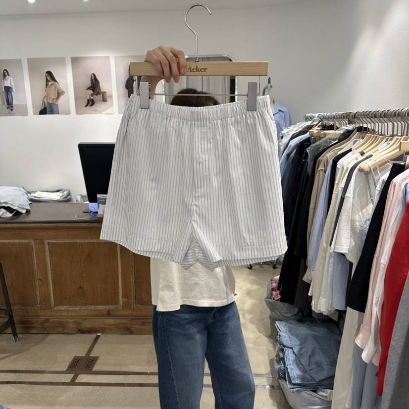 ACKER韓國直郵女裝新款26春夏熱賣時尚推薦職業人氣短褲條紋ACKER短褲