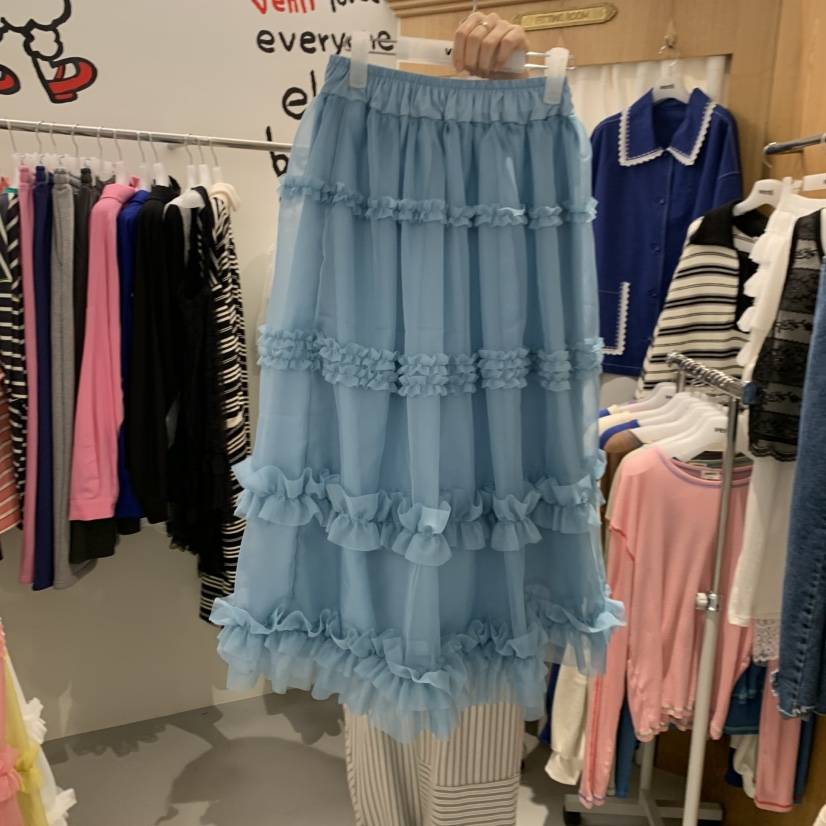 VENTI韓國代購女士新品休閑職業26春夏時尚人氣推薦長裙褶皺VENTI長裙