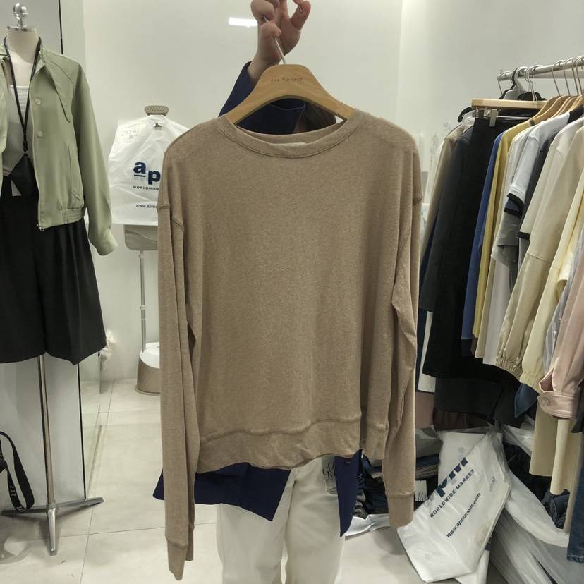 ANN MARGRET韓國直郵實拍女裝新品休閑長袖T恤GRETA.Y長袖T恤