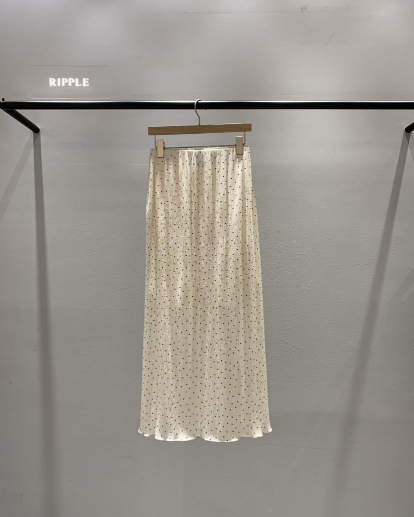 RIPPLE-P韓國代購女士新品休閑推薦職業26春夏熱賣長裙褶皺RIPPLE-P長裙