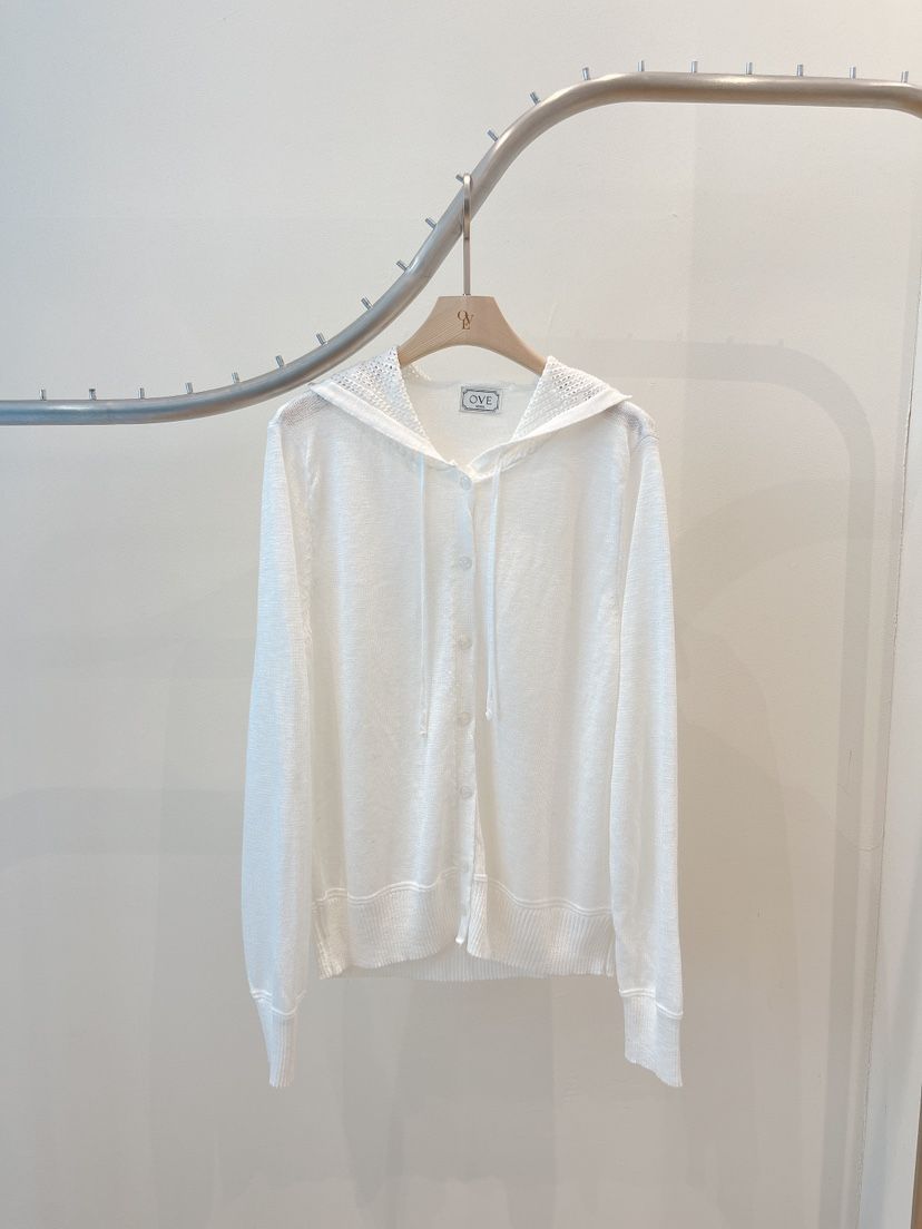 OVE韓國東大門代購女裝新款26春夏休閑人氣職業針織衫連帽衫OVE針織衫