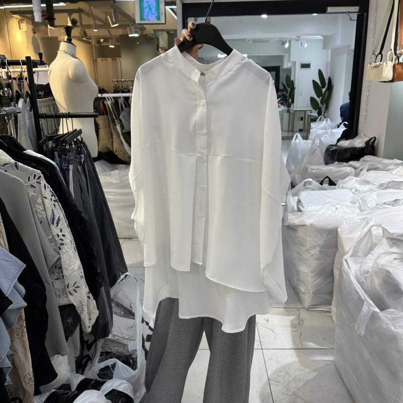 空韓國東大門直郵女裝新品熱賣職業人氣休閑推薦襯衫蕾絲衫空襯衫/蕾絲衫