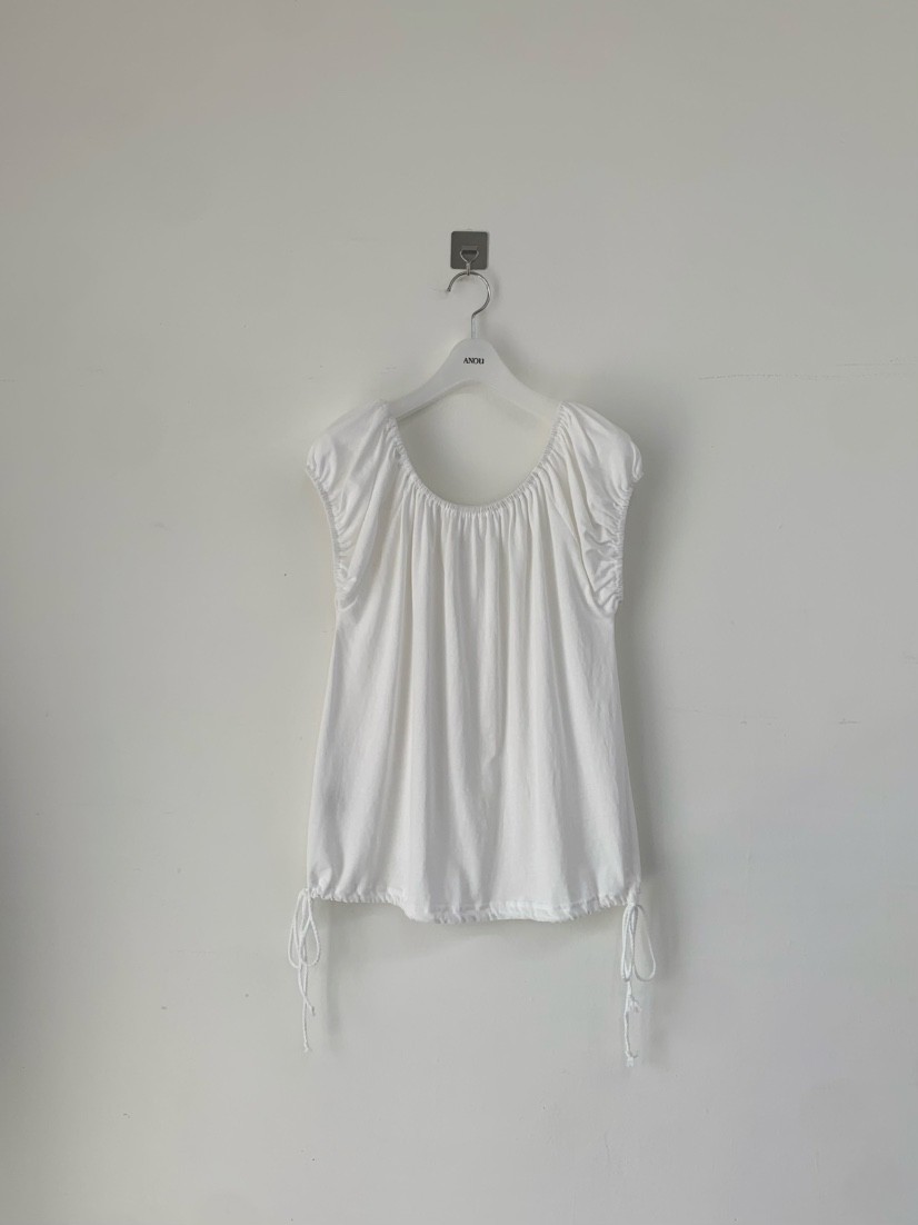 ANOU韓國東大門代購女裝新款時尚人氣推薦26春夏吊帶背心褶皺ANOU吊帶/背心