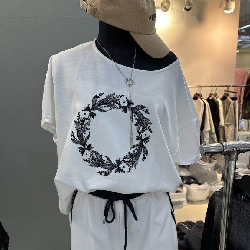 空韓國代購女裝新品職業人氣時尚休閑26春夏推薦熱賣T恤空T恤