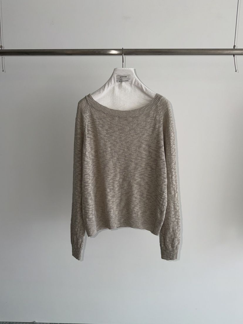 BAKING POWDER韓國東大門代購女士新款熱賣職業針織衫船領BAKING POWDER針織衫