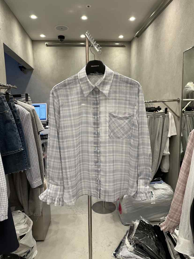 CELEBRITY-A韓國直郵實拍女士新品時尚休閑熱賣襯衫蕾絲衫CELEBRITY-A襯衫/蕾絲衫