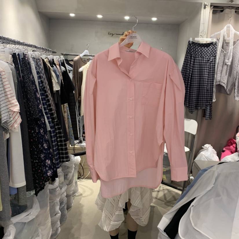 LOGROAD韓國東大門代購女裝新品時尚推薦26春夏襯衫蕾絲衫LOG ROAD襯衫/蕾絲衫