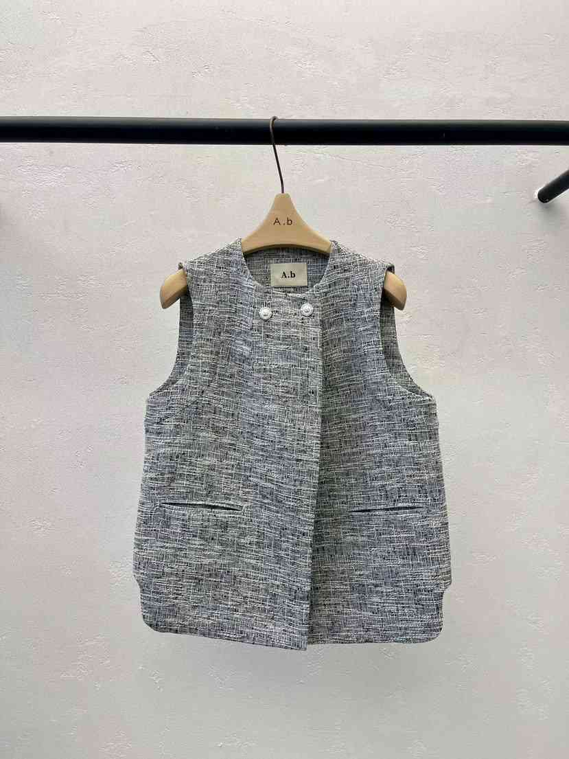 AUTUMN BEIGE-Q韓國東大門代購女裝新款人氣時尚休閑馬甲A.b/AUTUMN BEIGE馬甲