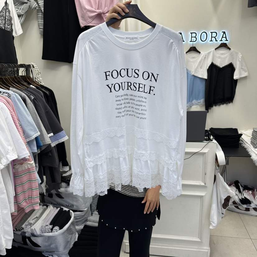 BORA BORA韓國東大門代購女裝新款休閑職業推薦熱賣長袖T恤BORA BORA長袖T恤
