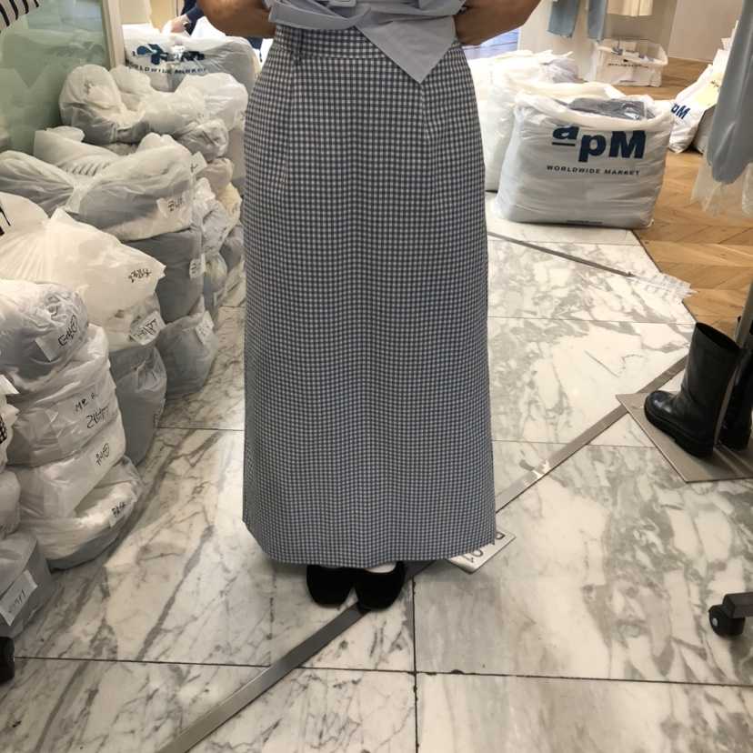 ALMOND韓國代購女士新品熱賣職業時尚休閑26春夏人氣長裙ALMOND長裙