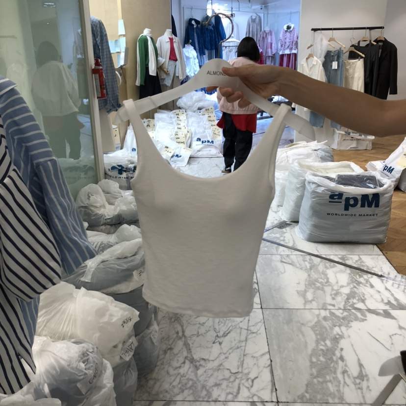 ALMOND韓國直郵實拍女士新品推薦職業休閑時尚熱賣吊帶背心ALMOND吊帶/背心