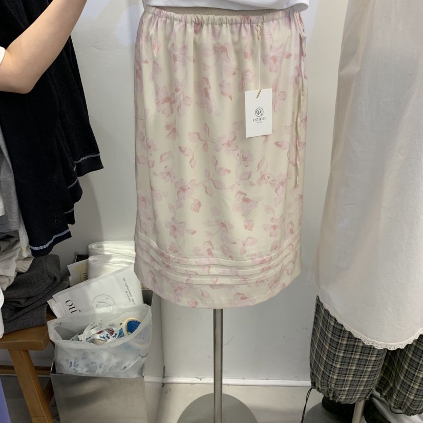 TAN&amp;COMO韓國直郵實拍女裝新款26春夏休閑半身裙中短裙tan-COMO半身裙/中短裙