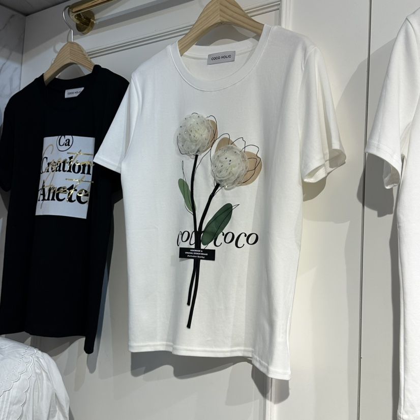 COCO HOLIC韓國直郵女士新品職業真品推薦休閑熱賣時尚T恤COCO HOLICT恤
