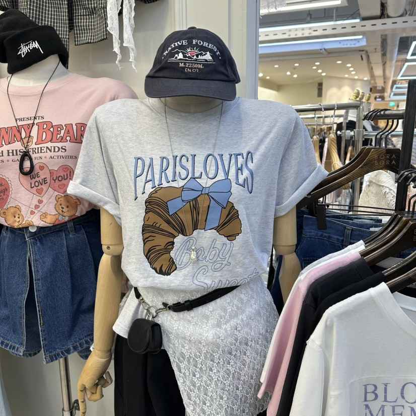 BORA BORA韓國代購女裝新款職業真品休閑26春夏T恤不含項鏈BORA BORAT恤