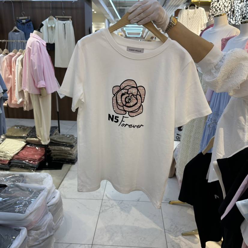 COCO HOLIC韓國代購女士新品推薦休閑26春夏職業真品T恤COCO HOLICT恤