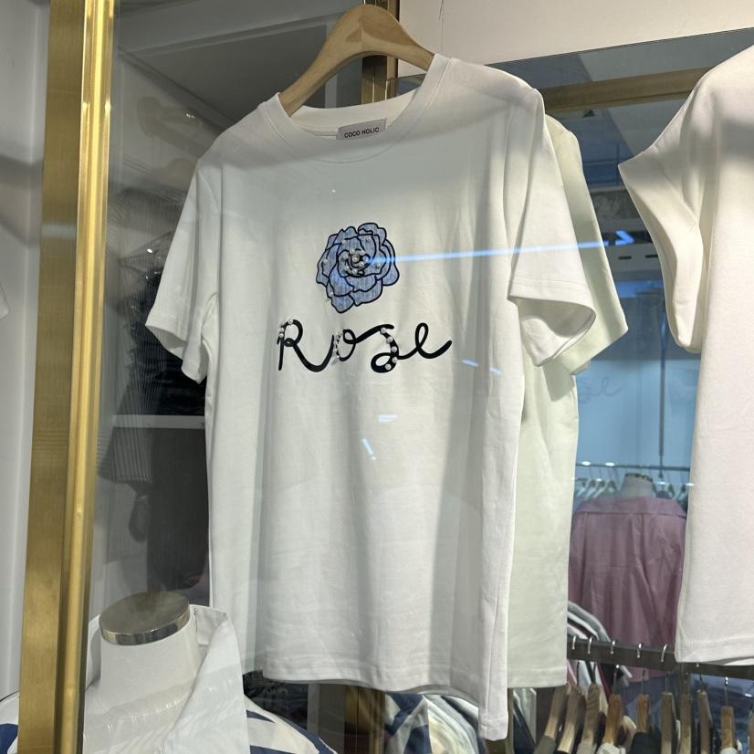 COCO HOLIC東大門代購女裝新款職業時尚真品26春夏休閑T恤COCO HOLICT恤