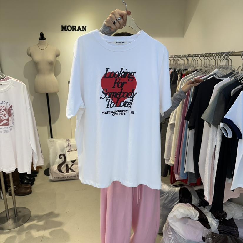 MORAN/MOSCO/SUGAR CASE東大門直郵女士新款人氣休閑T恤MORAN/MOSCO/SUGAR CASET恤