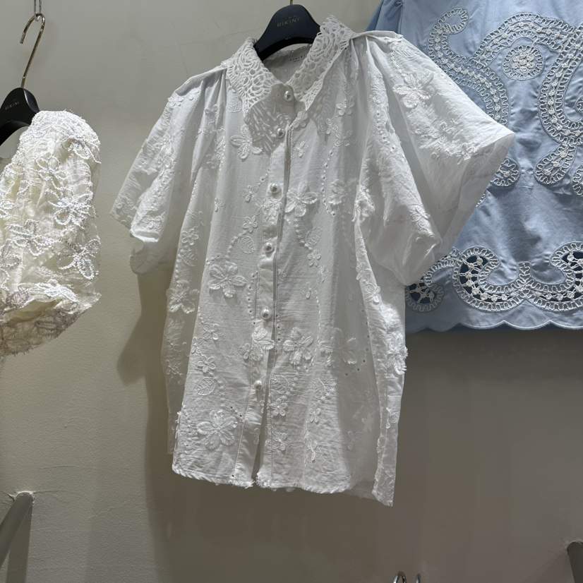 BIKINI韓國代購女士新品推薦人氣職業真品襯衫蕾絲衫蕾絲BIKINI襯衫/蕾絲衫