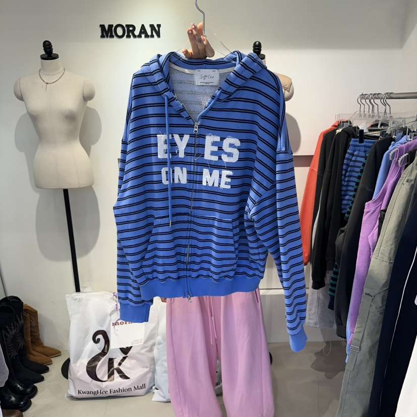 MORAN/MOSCO/SUGAR CASE東大門代購女裝新款休閑衛衣連帽衫拉鏈MORAN/MOSCO/SUGAR CASE衛衣