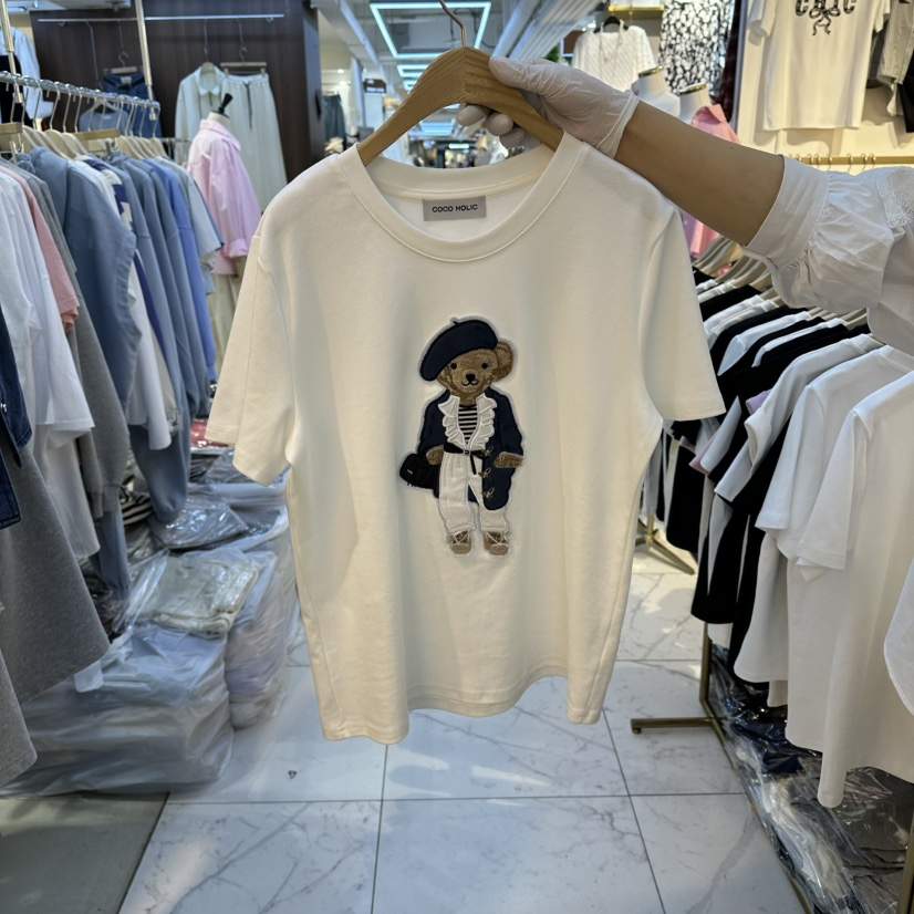 COCO HOLIC東大門實拍女士新款人氣熱賣休閑推薦職業T恤COCO HOLICT恤